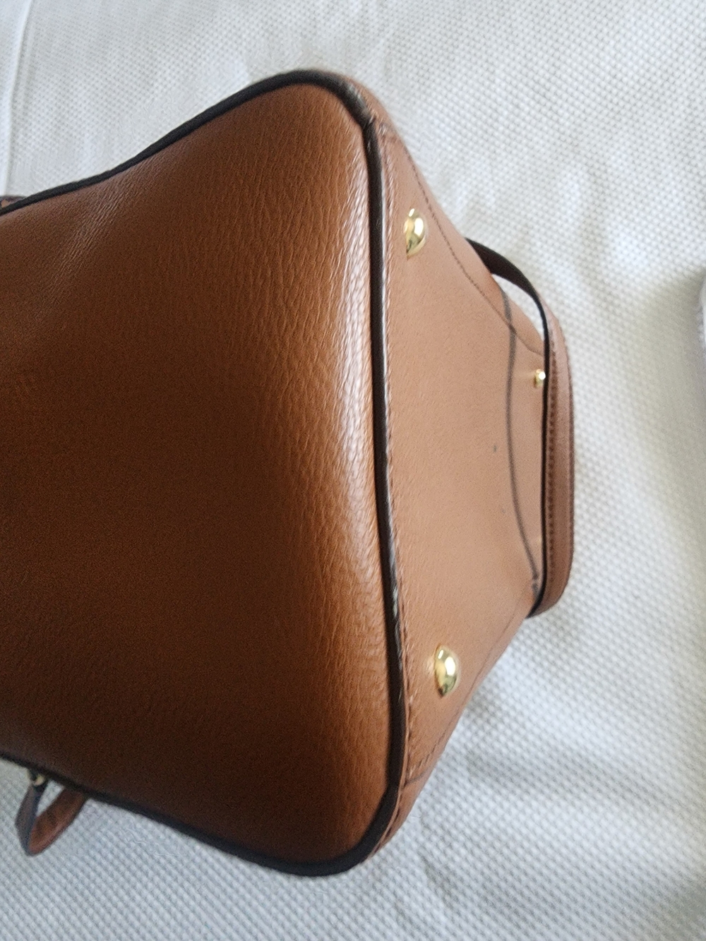 Ralph Lauren Brown Leather Bag with Gold Hardware - Picture 12 of 16